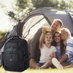 KROSER TSA Friendly Travel Laptop Backpack 18.4 inch XXXL Gaming Backpack Water-Repellent College Daypack Business Backpack with RFID Pockets & USB Port for Men/Women-Black