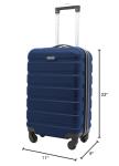 Travelers Club Harper Luggage, Blue, 20-Inch Carry-On