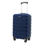 Travelers Club Harper Luggage, Blue, 20-Inch Carry-On