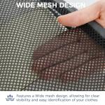 BAGAIL 4 Set/6 Set/8 Set Compression Packing Cubes Travel Accessories Expandable Packing Organizers(Black HalfMesh 6 Set)