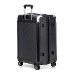 Travelpro Platinum Elite Hardside Expandable Checked Luggage, 8 Wheel Spinner, TSA Lock, Hard Shell Polycarbonate Suitcase, Shadow Black, Checked Medium 25-Inch