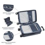 Travelpro Platinum Elite Hardside Expandable Checked Luggage, 8 Wheel Spinner, TSA Lock, Hard Shell Polycarbonate Suitcase, Shadow Black, Checked Medium 25-Inch