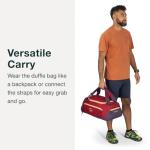 Osprey Daylite 45L Duffel Backpack - Convertible Everyday Duffel Bag for Gym, Commute, and Travel, Tumbleweed Yellow/Tunnel Vision