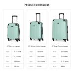 Kenneth Cole REACTION Out of Bounds Lightweight Hardshell 4-Wheel Spinner Luggage, Mint Blue, 20-Inch Carry On