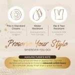 Heavy Duty Travel Garment Bag for Hanging Clothes, Suits, Dresses, Fur Coats & Dress Shirts - Suit Bag for Men - Storage Dress Bags for Women - Carry Handle Garment Bags for Travel 24"x55"