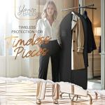 Heavy Duty Travel Garment Bag for Hanging Clothes, Suits, Dresses, Fur Coats & Dress Shirts - Suit Bag for Men - Storage Dress Bags for Women - Carry Handle Garment Bags for Travel 24"x55"