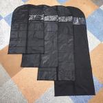 47-Inch Garment Bags Covers,Hanging Clothes Bag, Suit Cover Bags with Clear Window for Hanging Closet Clothes Storage and Travel (Black-47Inch)