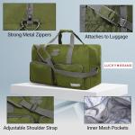 Lucky Travel Duffel Bags 85L, Gym Bag, Travel Bag & Large Duffle Bag for Men, Foldable Overnight Weekender Bags for Women & Men with Adjustable Shoulder Strap, Loden Green