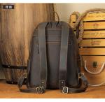 Crazy Horse Leather Backpack for Men - Durable & Spacious Vintage Style Cowhide Business Travel Rucksack