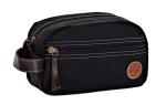 Timberland Men's Toiletry Bag Canvas Travel Kit Organizer, black, One Size