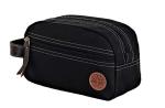 Timberland Men's Toiletry Bag Canvas Travel Kit Organizer, black, One Size