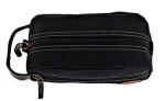 Timberland Men's Toiletry Bag Canvas Travel Kit Organizer, black, One Size