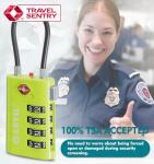 ANVIL 4 Digit Luggage Locks, TSA Locks for Luggage, Advanced TSA008 core, Alert Indicator for Your Travel Lock, Suitcase Lock.(3, 3 Colors)