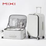 Mixi New PC Aluminum Frame Suitcase Front Opening Rolling Travel Luggage 20 Inch Carry-On 24 26 Inch M9291