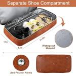 Weekender Bag for Women, Travel Duffel Bag Carry On Overnight Bag with Shoe Compartment Large Nylon Travel Weekend Tote Bag, 5-Black Cow