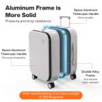 Mixi New PC Aluminum Frame Suitcase Front Opening Rolling Travel Luggage 20 Inch Carry-On 24 26 Inch M9291