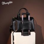 Wrangler Duffel Bag for Women Large Travel Weekender Bag Designer Tapestry Carry On Bags, Black