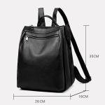 Luxury 100% Genuine Leather Stylish Backpack For Women Large Capacity Travel Rucksack New Knapsack For Ladies Satchel SchoolBag