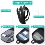 Business Backpack for Men 17 Inch,Slim & Expandable Waterproof Travel Laptop Backpack with USB Charger Port,Anti-Theft Lightweight Large Work Computer Bag,College Laptop Backpacks Gifts for Men Women