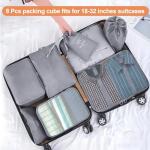 YEEYAA Packing Cubes for Travel - 8 Set Luggage Organizer Bags for Family, Mesh Breathable Travel Packing Cubes for Suitcases Durable Travel Essentials Bags Set