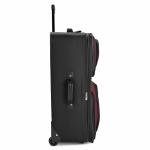 Travel Select Amsterdam Softside Expandable Rolling Luggage, Lightweight 2-Wheel Check-In Suitcase with Push-Button Handle, Burgundy, 29" Large