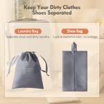 YEEYAA Packing Cubes for Travel - 8 Set Luggage Organizer Bags for Family, Mesh Breathable Travel Packing Cubes for Suitcases Durable Travel Essentials Bags Set