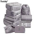 9 Pieces Set Travel Organizer Storage Bags Suitcase Packing Set Storage Cases Portable Luggage Organizer Clothes Shoe Tidy Pouch