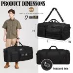 130L Extra Large Duffle Bag for Men, Heavy Duty Duffle Bag for Travel, Large Sports Gym Equipment Bag for Hockey Football Baseball Soccer Basketball & Drum Hardware