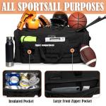 130L Extra Large Duffle Bag for Men, Heavy Duty Duffle Bag for Travel, Large Sports Gym Equipment Bag for Hockey Football Baseball Soccer Basketball & Drum Hardware