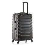 InUSA ENDURANCE Luggage with Spinner Wheels | Durable Lightweight Hardside Suitcase, Spacious Travel Bag with Handle and Trolley | 24-Inch Medium Checked Luggage | Black