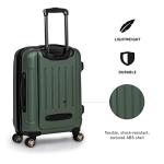 Kenneth Cole REACTION Renegade Luggage Expandable 8-Wheel Spinner Lightweight Hardside Suitcase, Cilantro, 20-inch Carry On