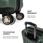 Kenneth Cole REACTION Renegade Luggage Expandable 8-Wheel Spinner Lightweight Hardside Suitcase, Cilantro, 20-inch Carry On