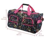 Rockland Rolling Duffel Bag, Peace, 22"