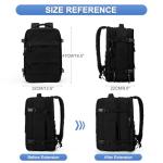 Casual Backpack Traveling Backpack, A-black, Expandable, Modern