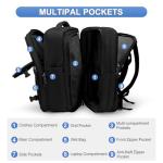 Casual Backpack Traveling Backpack, A-black, Expandable, Modern