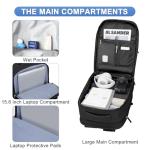 Casual Backpack Traveling Backpack, A-black, Expandable, Modern