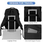Casual Backpack Traveling Backpack, A-black, Expandable, Modern