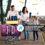 Bago Large Foldable Duffel Bags for Traveling Women & Men - 80L Packable Duffle Bag for Travel with Shoe Compartment - Water Repellant, Heavy Duty, Lightweight Folding & Collapsible (SnowPink)