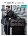 BAGSMART Garment Bags for Travel, Convertible Garment Duffle Bag Suit Bags for Men Women, 2 in 1 Garment Bags for Hanging Clothes, Carry On Duffle Bag with Shoe Compartment, Black