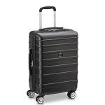 DELSEY PARIS Margot Hardside Luggage, Dual Wheel Spinners for Smooth Travel, Expandable with Spacious & Organizable compartments, Men and Women, Black, Carry-On 20-Inch