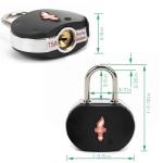 DUALCROWN 4 Pack Luggage Lock TSA Approved Locks with Key, TSA Approved Travel Lock,Suitcase Lock TSA Approved Chrome Plated Ring Body for Backpacks, Bags and Luggage, 4 Pack Family Set