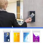 Oomcu 60 PCS Clear Plastic Luggage Tags Holders Bulk - Cruise ID Card Badge Label Tag Holder with Loops Straps for Suitcases, Backpacks, Travel, Office, Business Supplies,Baggage Name Tags (60)