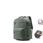 VGCUB Vacuum Backpack Travel with Electric Pump Vacpack System Storage Compression Laptop Work Business Waterproof College Weekender Bags Casual Daypack Backpacks for Women Men Green