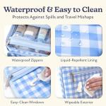 VANDEL Waterproof Hanging Toiletry Bag for Travelling, Hanging Makeup Bag, Cosmetic Travel Bags for Women Travel Toiletry Bags, Makeup Case Toiletries Organizer Hygiene Bathroom Shower Caddy