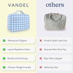 VANDEL Waterproof Hanging Toiletry Bag for Travelling, Hanging Makeup Bag, Cosmetic Travel Bags for Women Travel Toiletry Bags, Makeup Case Toiletries Organizer Hygiene Bathroom Shower Caddy