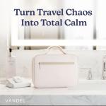 VANDEL Waterproof Hanging Toiletry Bag for Travelling, Hanging Makeup Bag, Cosmetic Travel Bags for Women Travel Toiletry Bags, Makeup Case Toiletries Organizer Hygiene Bathroom Shower Caddy