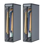 Univivi Garment Bags for Hanging Clothes 40", Hanging Garment Bags for Closet Storage with Large Clear Window, Garment Storage Bags for Suits, Coats, Dresses, 2 Pack