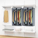 Univivi Garment Bags for Hanging Clothes 40", Hanging Garment Bags for Closet Storage with Large Clear Window, Garment Storage Bags for Suits, Coats, Dresses, 2 Pack