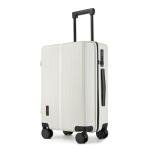 Hulsin Carry On Luggage with TSA Lock, Carry on Suitcase 22x14x9 Airline Approved, Carry-on luggage with 360° Spinner Wheels, Hardside 20 Inch Lightweight Hard Shell Suitcase (White, 20-Inch)