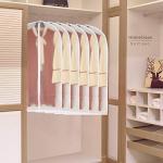 Garment Bags for Hanging Clothes 24'' x 40'' Suit Hanging Garment Bags White Breathable Suit Covers for Closet Full Zipper Dust Cover for Suits Dance Clothes Closet Pack of 6